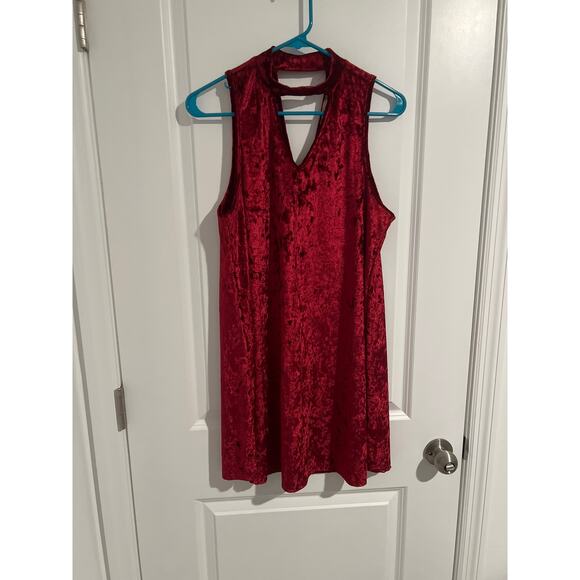 Altar'd State Dresses & Skirts - Altar’d state burgundy red velvet dress size large
